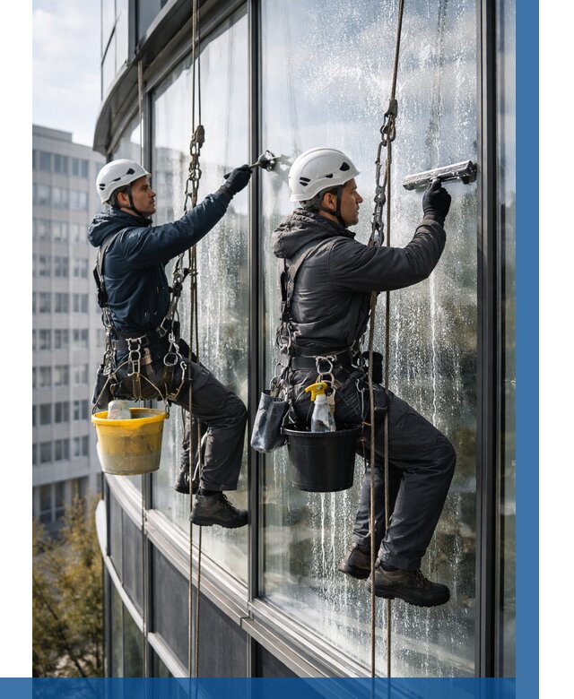 Мойка панорамных окон в Шебекине от 356 р. заказать у ВЫСОТНИК-Шбк
