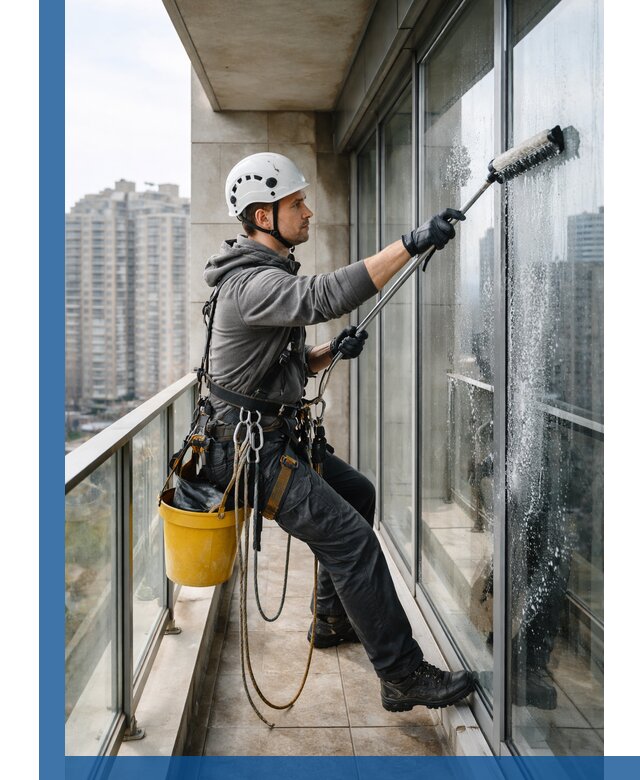 Профессиональная мойка балконного остекления в Шебекине