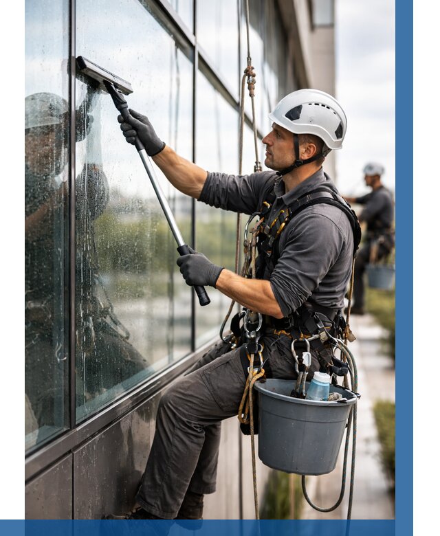 Мойка стеклянных фасадов в Шебекине от 204 р. | ВЫСОТНИК-Шбк