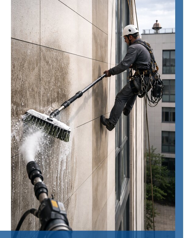 Мойка фасада из керамогранита в Шебекине от 305 р. | ВЫСОТНИК-Шбк