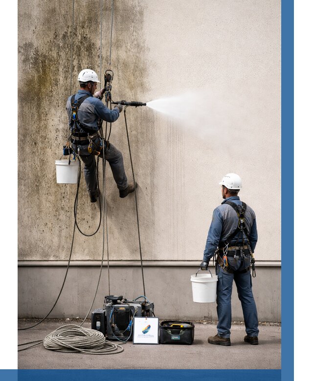 Очистка фасада от плесени в Шебекине от 305 р. | ВЫСОТНИК-Шбк