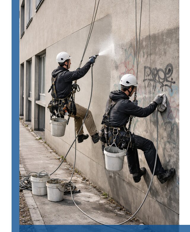 Антиграффити покрытие фасада с защитой от надписей в Шебекине