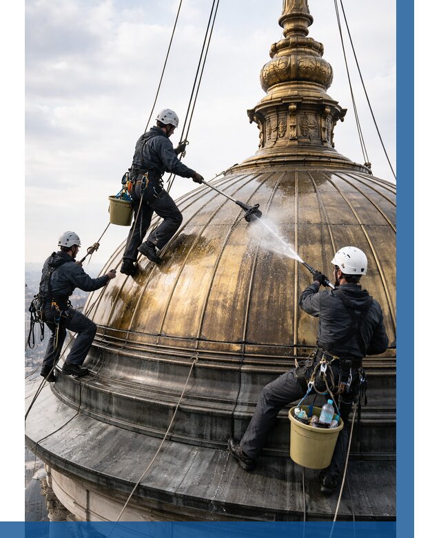 Мойка куполов и шпилей в Шебекине от 8145 р. - заказать | ВЫСОТНИК-Шбк