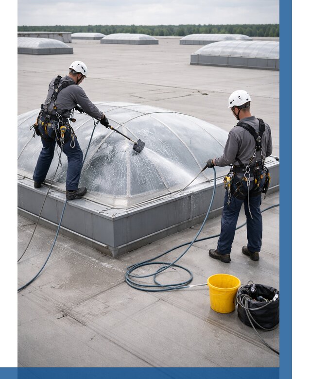 Мойка зенитных фонарей в Шебекине, заказать от 4581 р. | ВЫСОТНИК-Шбк