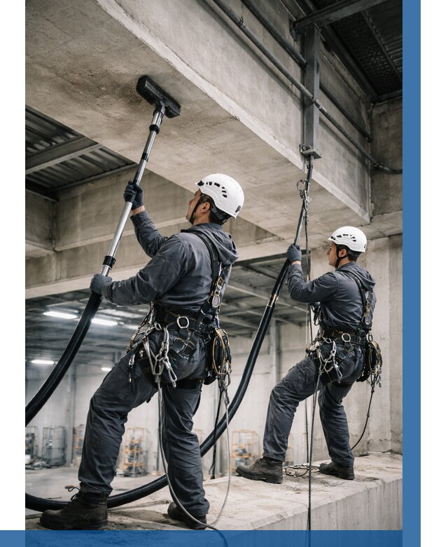 Обеспыливание потолочных конструкций в Шебекине от 255 р. |ВЫСОТНИК-Шбк