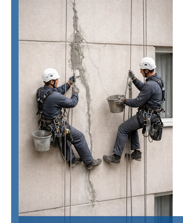 Заделка трещин на фасаде в Шебекине с гарантийным ремонтом