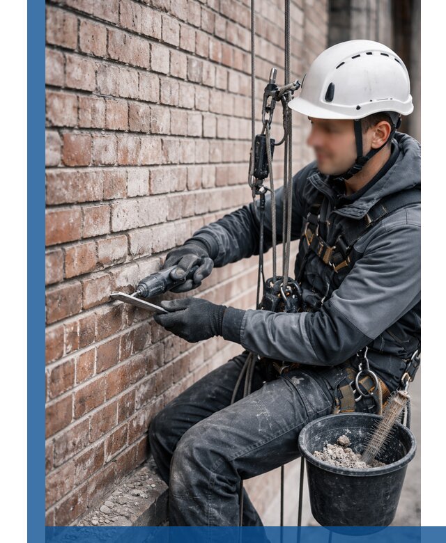 Расшивка кирпичных швов фасадов и стен, ремонт в Шебекине