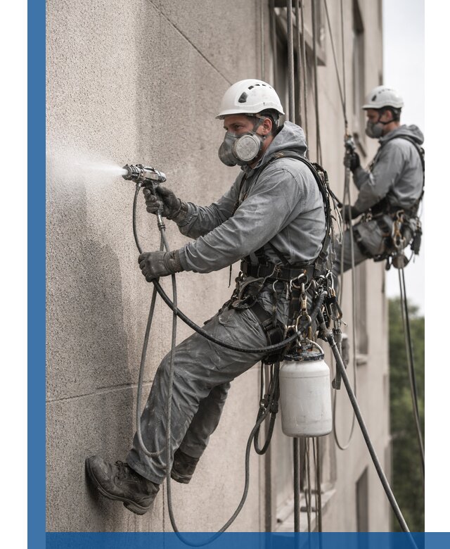 Безвоздушная покраска фасадов зданий в Шебекине профессионально