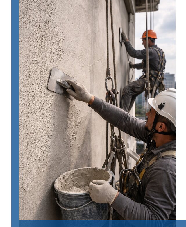 Декоративная штукатурка фасада с утеплением и защитой в Шебекине