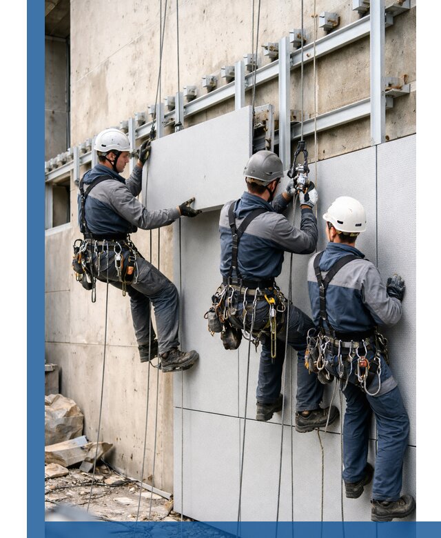 Монтаж вентилируемого фасада в Шебекине под ключ с гарантией качества