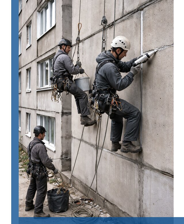 Герметизация межпанельных швов в Шебекине с гарантией герметичности
