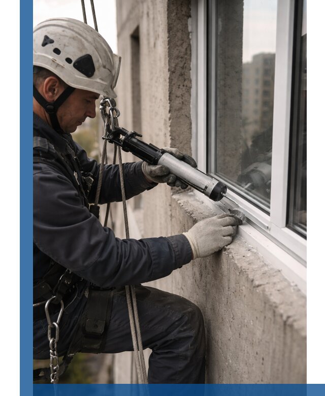 Герметизация оконных швов снаружи в Шебекине профессионально