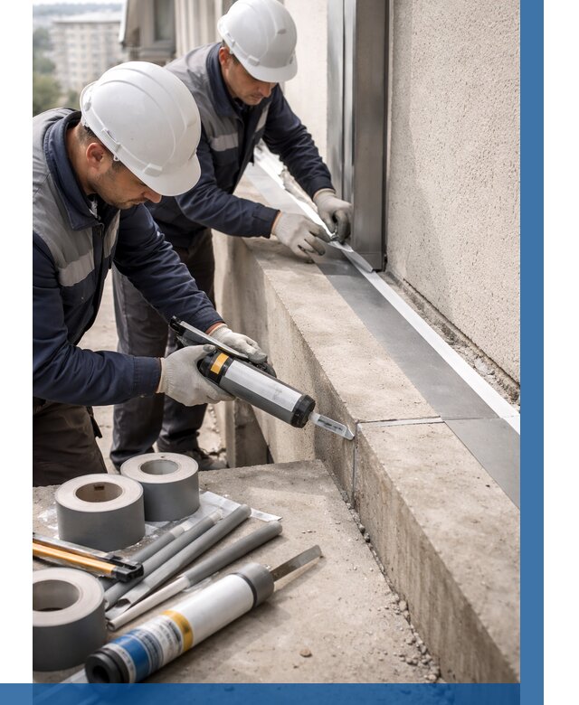 Герметизация примыкания балкона в Шебекине от 4581 р. | ВЫСОТНИК-Шбк