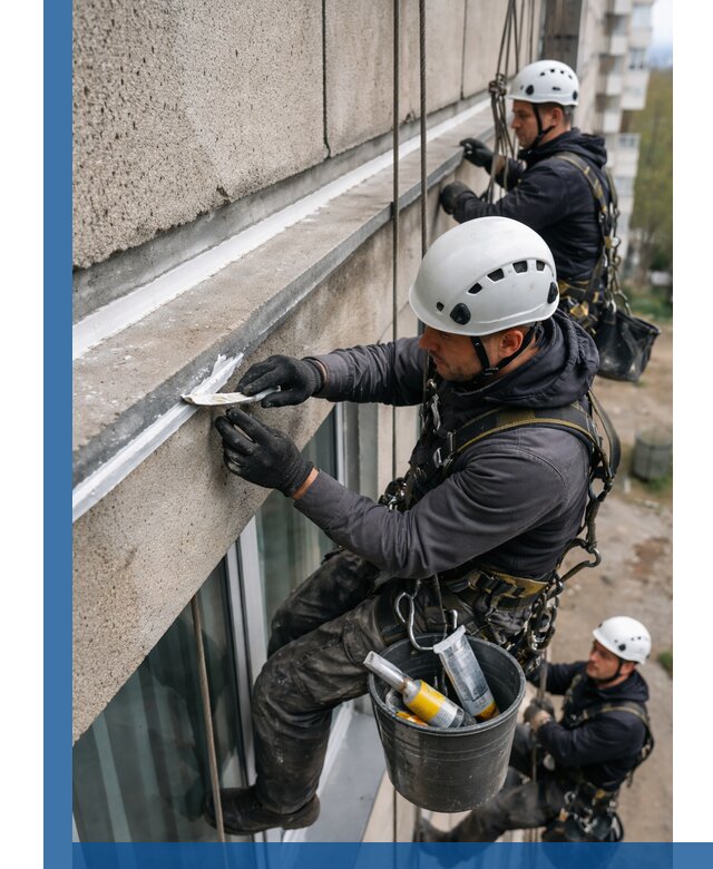 Герметизация примыкания балкона в Шебекине под ключ с гарантией