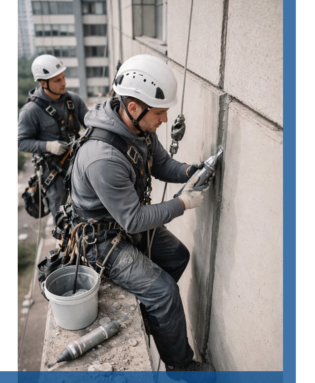 Ремонт деформационных швов здания в Шебекине от 1018 р. | ВЫСОТНИК-Шбк