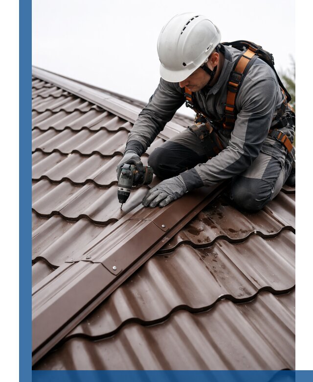 Ремонт металлочерепицы на крыше в Шебекине профессионально