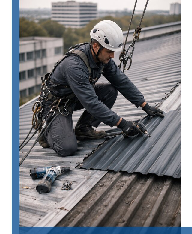 Ремонт профнастила на кровле в Шебекине, работы под ключ