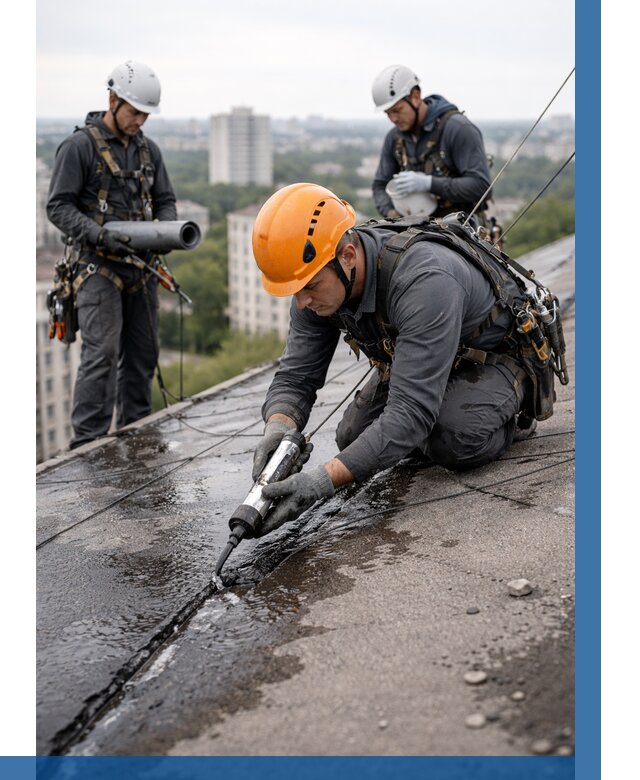 Устранение протечек кровли в Шебекине от 12217 р. | ВЫСОТНИК-Шбк