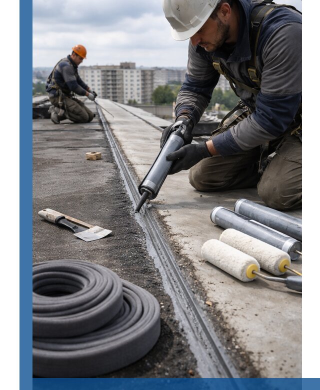Герметизация швов кровли в Шебекине с гарантией герметичности