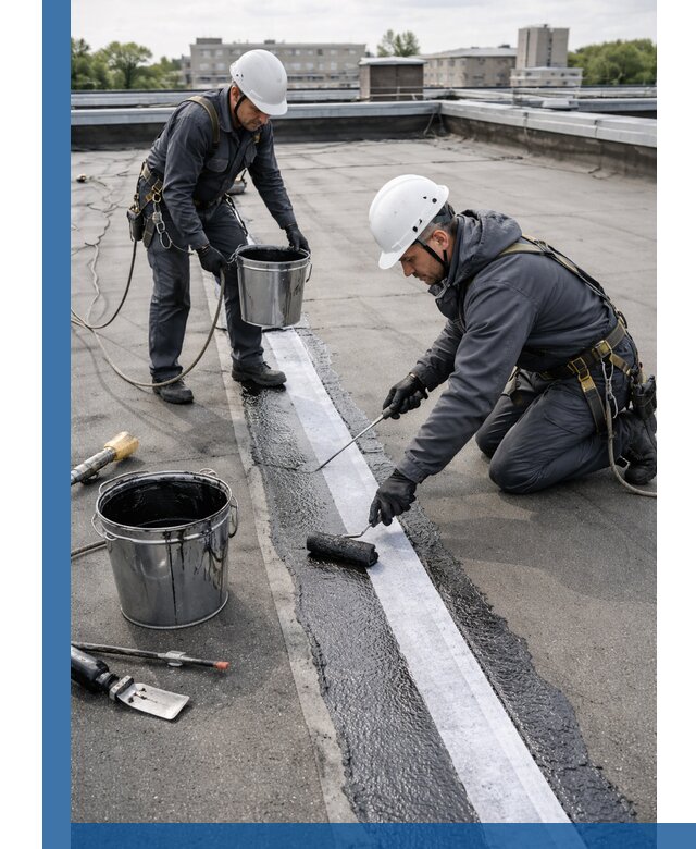 Гидроизоляция кровли мастикой в Шебекине надежная защита