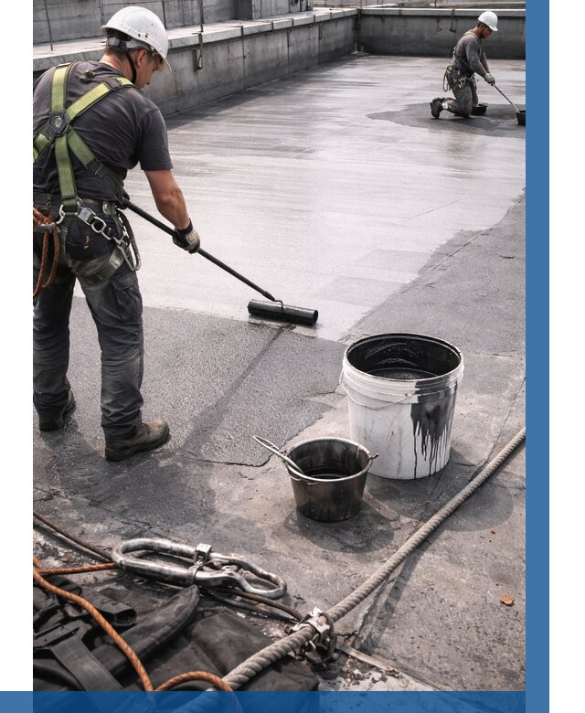 Гидроизоляция кровли жидкой резиной в Шебекине от 509 р. | ВЫСОТНИК-Шбк