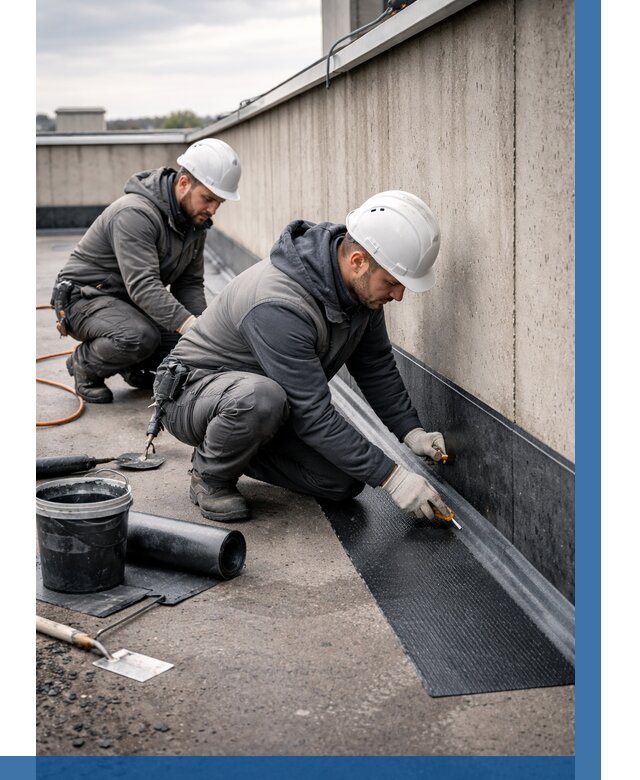 Гидроизоляция примыканий на кровле в Шебекине от 916 р. | ВЫСОТНИК-Шбк