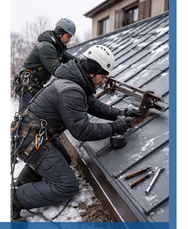 Монтаж снегозадержателей в Шебекине от 458 р. | ВЫСОТНИК-Шбк