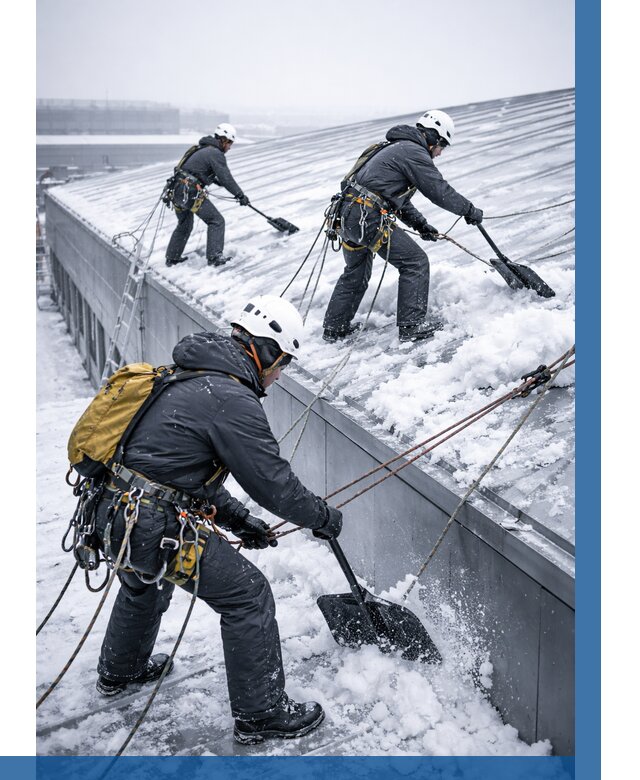 Очистка навесов от снега в Шебекине от 4581 р. | ВЫСОТНИК-Шбк