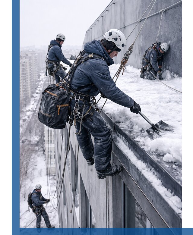 Абонентское обслуживание кровли зимой в Шебекине регулярный уход