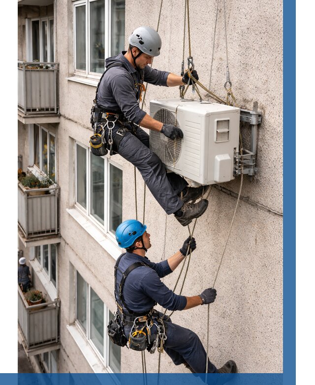 Перенос внешнего блока кондиционера в Шебекине от 9163 р.| ВЫСОТНИК-Шбк