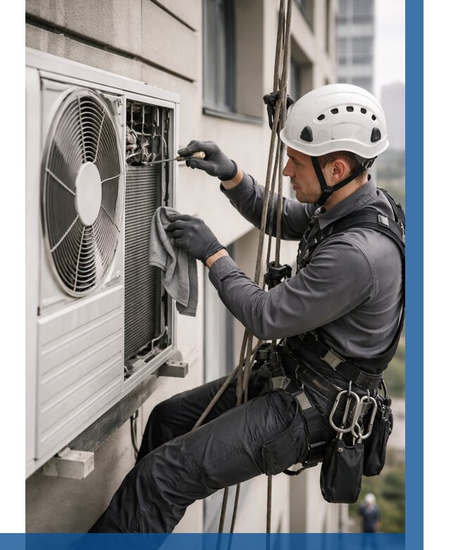 Обслуживание внешнего блока кондиционера в Шебекине от 2749 р.ВЫСОТНИК-Шбк