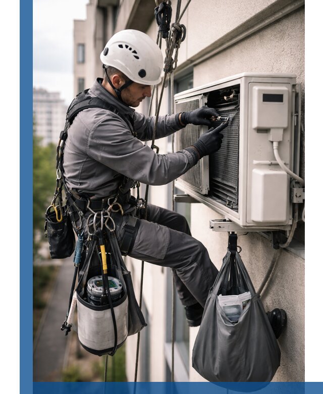 Обслуживание внешнего блока кондиционера в Шебекине профессионально