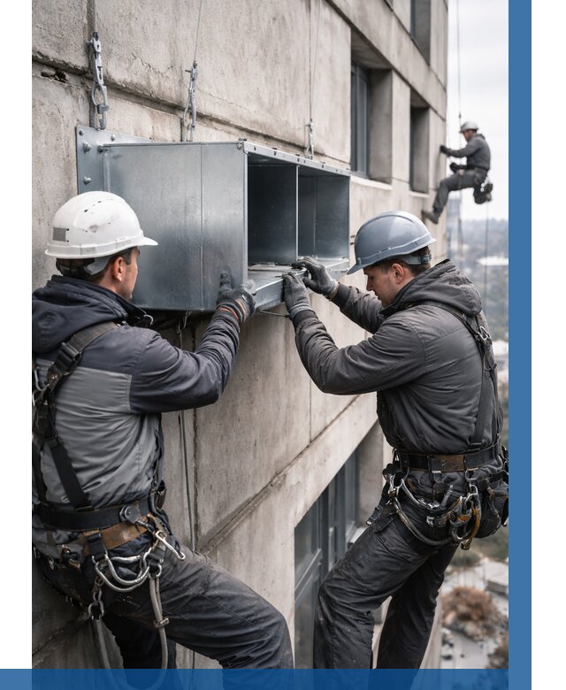 Монтаж вентиляционных коробов в Шебекине от 3054 р. | ВЫСОТНИК-Шбк