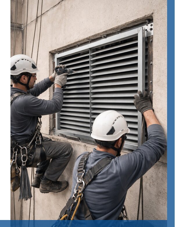 Монтаж вентиляционных решеток в Шебекине от 4581 р. | ВЫСОТНИК-Шбк