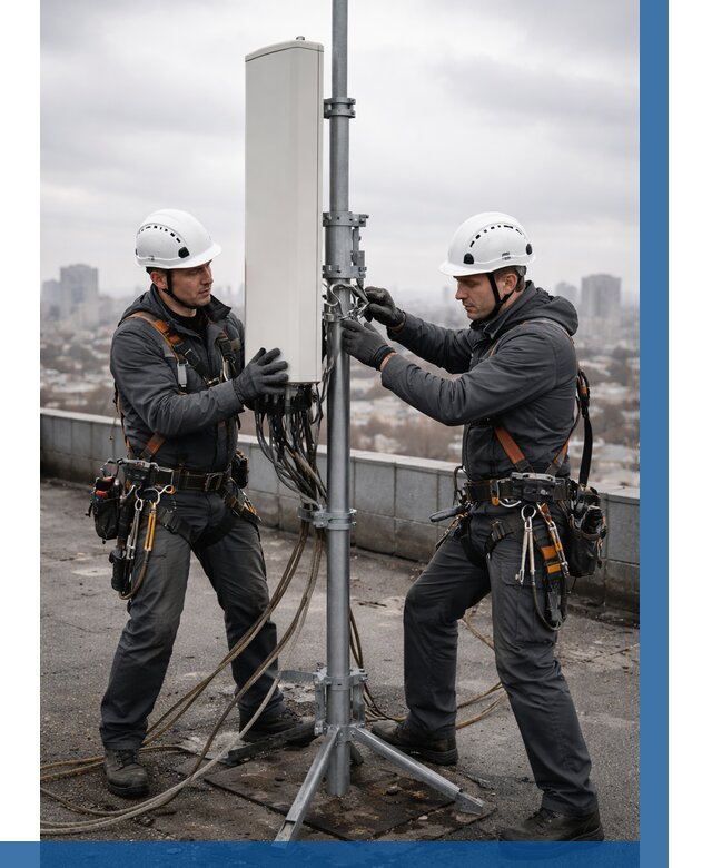 Монтаж антенн связи на крыше в Шебекине от 8654 р. | ВЫСОТНИК-Шбк