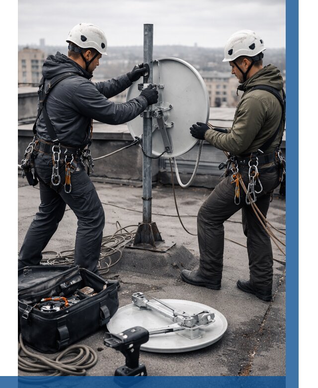 Демонтаж антенн на крыше в Шебекине от 4581 р. | ВЫСОТНИК-Шбк