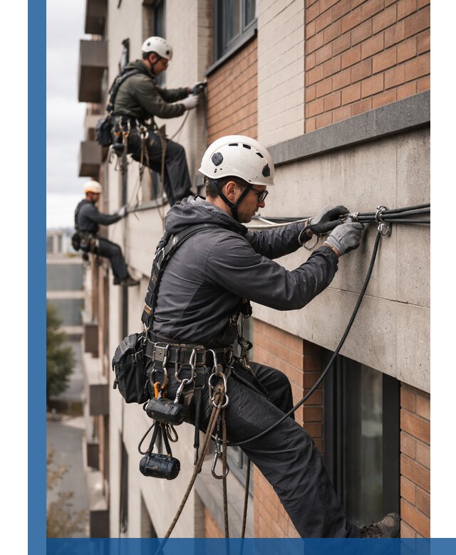 Крепление кабеля на фасаде монтаж и крепеж в Шебекине