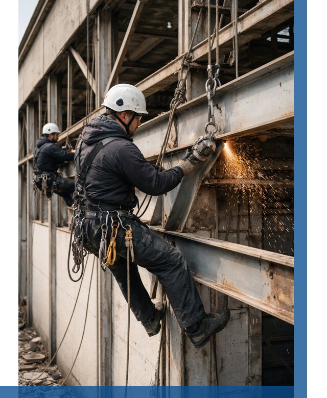 Демонтаж металлоконструкций на высоте в Шебекине от 6618р. |ВЫСОТНИК-Шбк