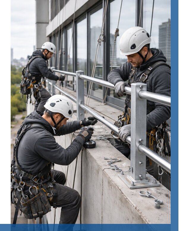 Монтаж ограждений на высоте в Шебекине, от 1222 р. | ВЫСОТНИК-Шбк