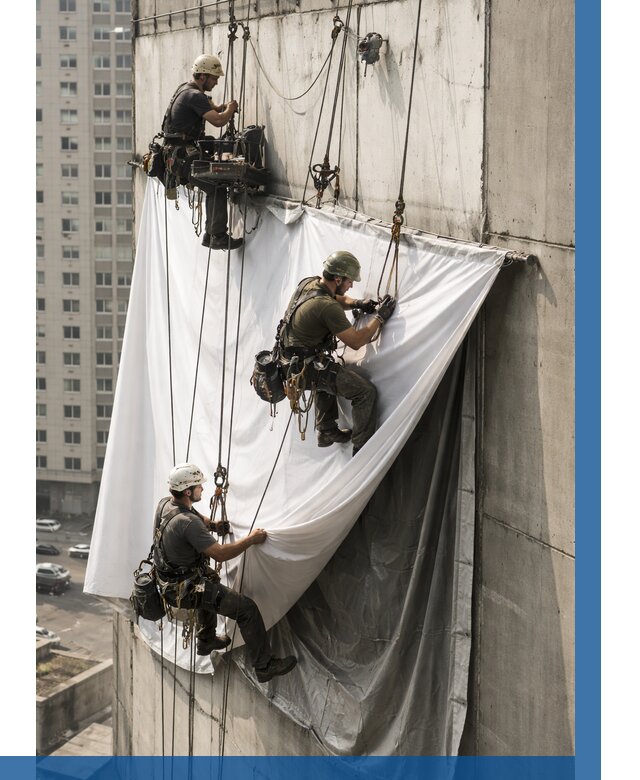 Замена баннерного полотна в Шебекине от 6618 р. | ВЫСОТНИК-Шбк—заказать