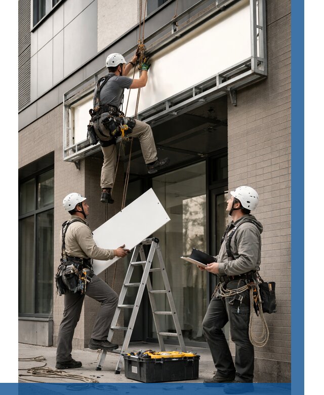 Монтаж светового короба в Шебекине от 6618 р. | ВЫСОТНИК-Шбк