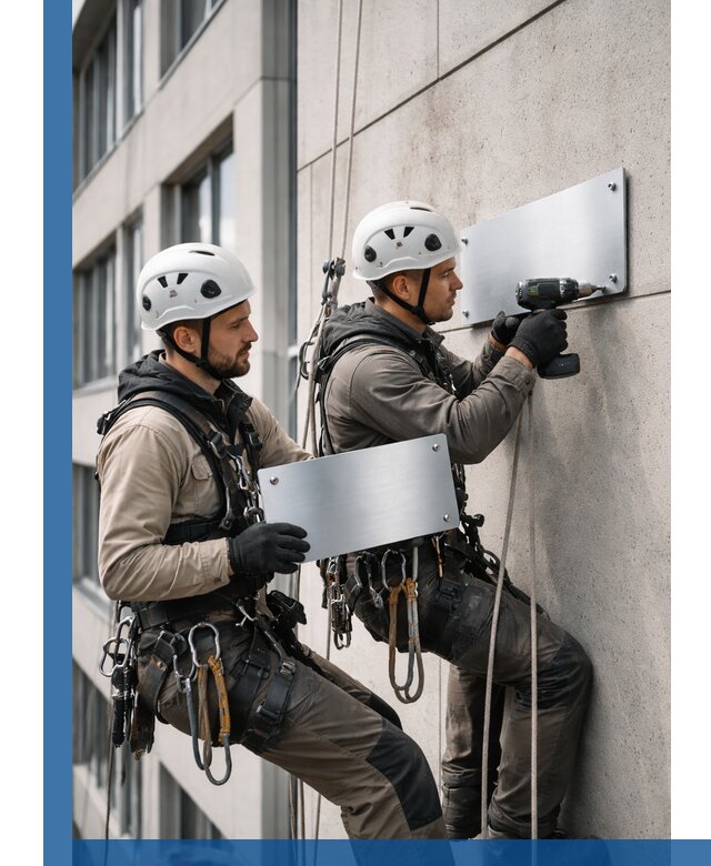 Монтаж табличек и указателей в Шебекине для зданий и сооружений