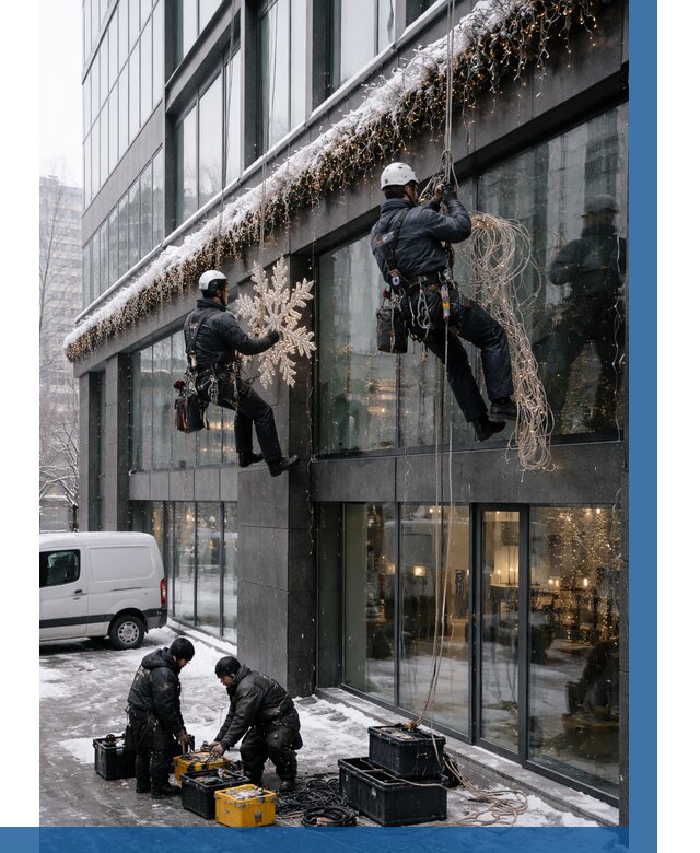 Демонтаж новогоднего оформления в Шебекине от 5600 р. | ВЫСОТНИК-Шбк