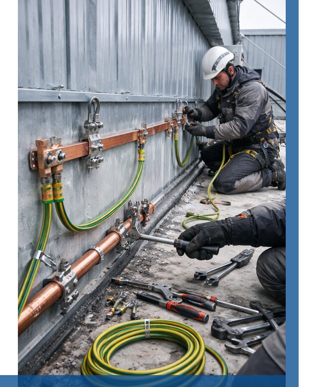 Монтаж заземления здания в Шебекине от 25453 р. | ВЫСОТНИК-Шбк