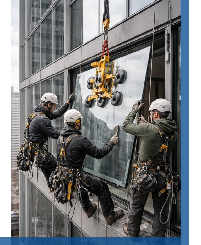 Фасадное остекление зданий под ключ в Шебекине от 10181 р. | ВЫСОТНИК-Шбк