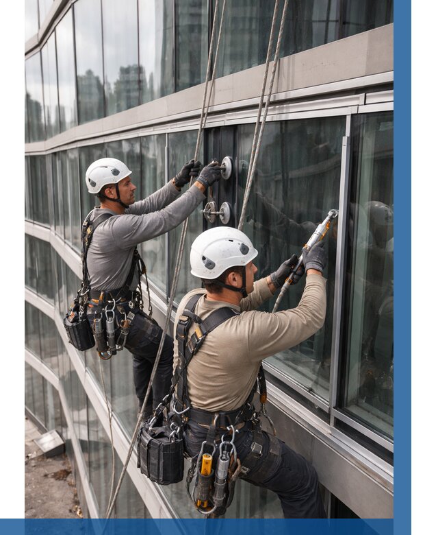 Радиусное остекление фасада в Шебекине от 12217 р. | ВЫСОТНИК-Шбк
