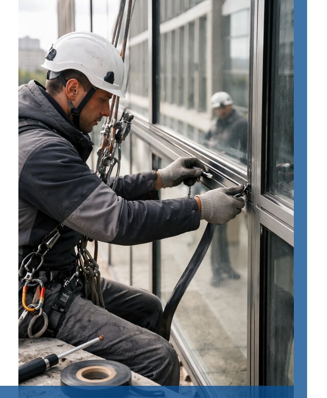 Ремонт витражных конструкций в Шебекине от 3563 р. | ВЫСОТНИК-Шбк