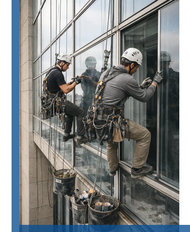 Ремонт витражных конструкций и фасадного остекления в Шебекине