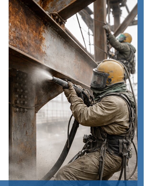 Пескоструйная очистка металлоконструкций в Шебекине по 611 р.  ВЫСОТНИК-Шбк