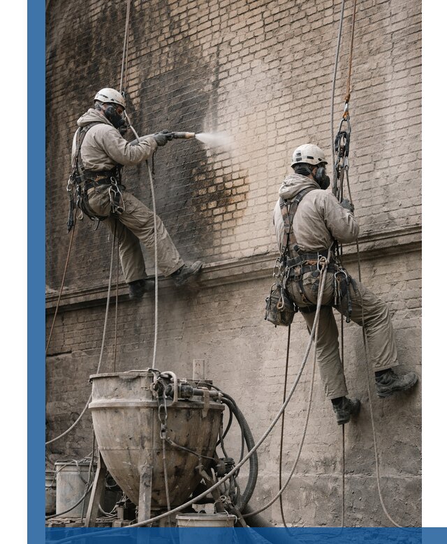 Пескоструйная очистка фасадов в Шебекине профессионально